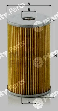 MANN-FILTER H820/3x — Oil Filter