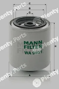 MANN-FILTER WA940/1 — Coolant Filter