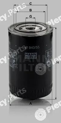 MANN-FILTER W940/55 — Oil Filter