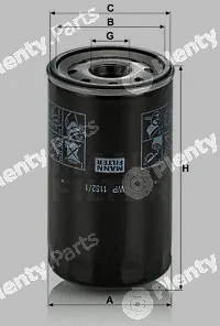 MANN-FILTER WP1152/1 — Oil Filter