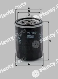 MANN-FILTER W6019 — Oil Filter