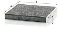 MANN-FILTER CUK2358 — Filter, cabin air
