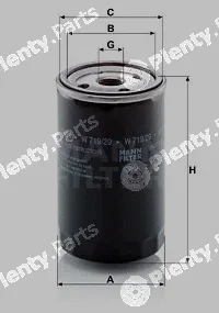 MANN-FILTER W719/29 — Oil Filter