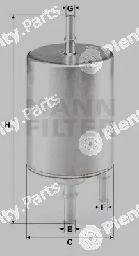 MANN-FILTER WK720/4 — Fuel Filter