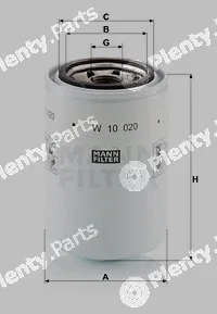 MANN-FILTER W10020 — Oil Filter
