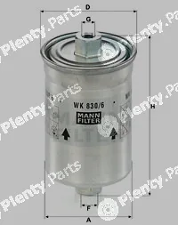 MANN-FILTER WK830/6x — Fuel Filter