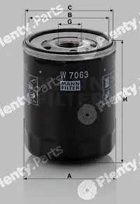 MANN-FILTER W7063 — Oil Filter