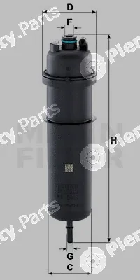 MANN-FILTER WK5017 — Fuel Filter