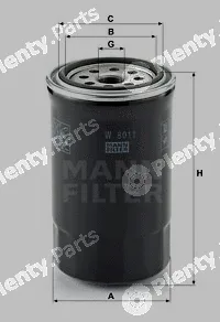 MANN-FILTER W8011 — Oil Filter