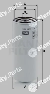 MANN-FILTER W11102/50 — Oil Filter