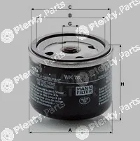 MANN-FILTER WK78 — Fuel Filter