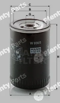MANN-FILTER W936/5 — Oil Filter