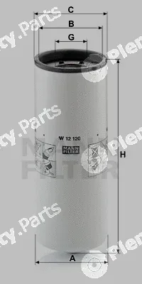 MANN-FILTER W12120 — Oil Filter