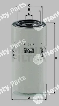 MANN-FILTER W10010 — Filter, crankcase ventilation