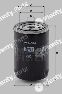 MANN-FILTER W940/24 — Oil Filter