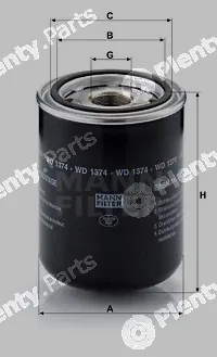 MANN-FILTER WD1374 — Oil Filter