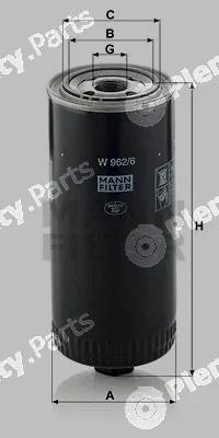 MANN-FILTER W962/6 — Oil Filter