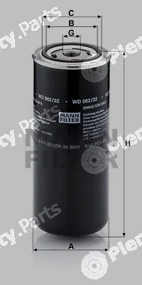 MANN-FILTER WD962/32 — Oil Filter
