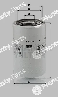 MANN-FILTER W13110 — Oil Filter