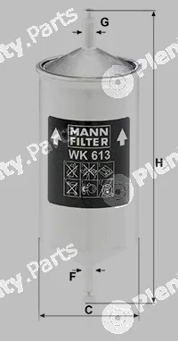MANN-FILTER WK613 — Fuel Filter