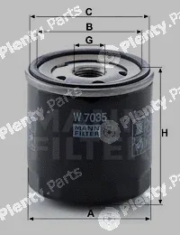 MANN-FILTER W7035 — Oil Filter