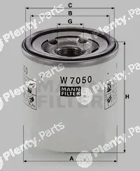 MANN-FILTER W7050 — Oil Filter