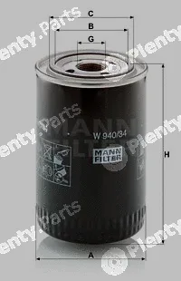 MANN-FILTER W940/34 — Oil Filter
