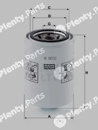 MANN-FILTER W9032 — Oil Filter