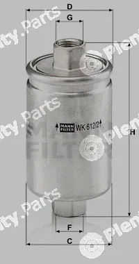 MANN-FILTER WK612/2 — Fuel Filter