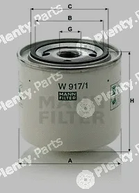 MANN-FILTER W917/1 — Oil Filter