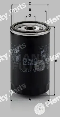 MANN-FILTER W719/22 — Oil Filter