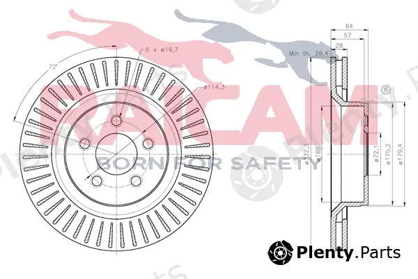 Raicam RD01441 — Brake Disc