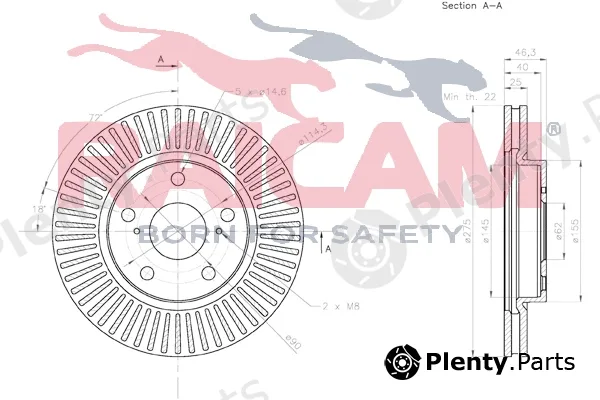 Raicam RD01310 — Brake Disc