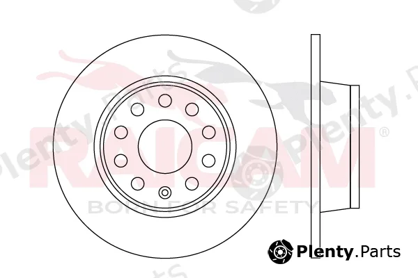 Raicam RD01621 — Brake Disc