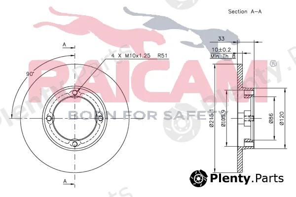 Raicam RD00994 — Brake Disc