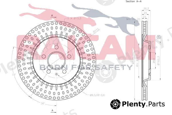 Raicam RD01209 — Brake Disc