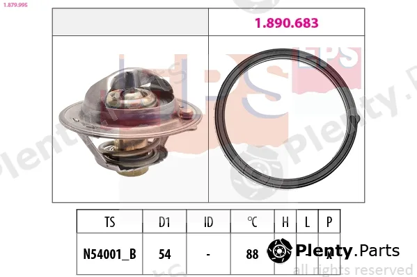 EPS 1.879.995 — Thermostat, coolant Made in Italy - OE Equivalent