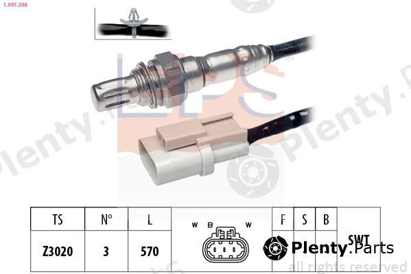 EPS 1.997.398 — Lambda Sensor Made in Italy - OE Equivalent