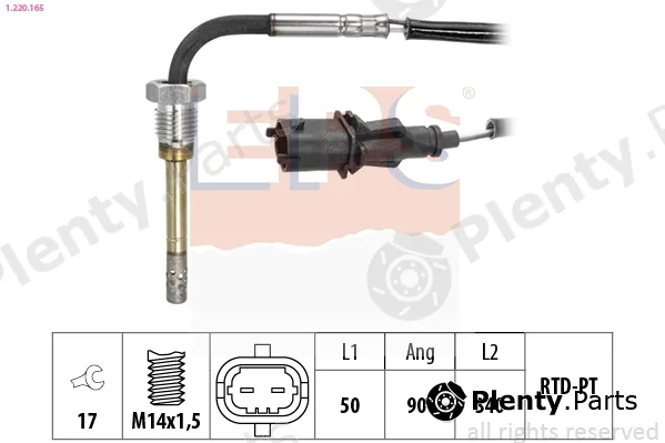 EPS 1.220.165 — Sensor, exhaust gas temperature Made in Italy - OE Equivalent