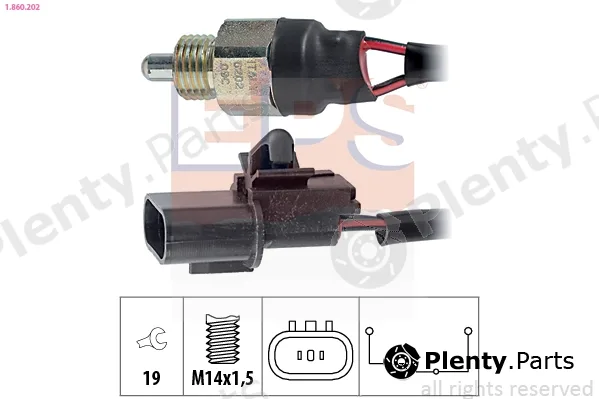 EPS 1.860.202 — Switch, reverse light Made in Italy - OE Equivalent