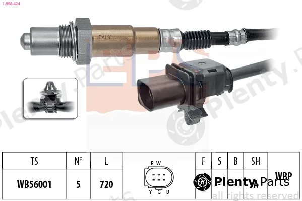 EPS 1.998.424 — Lambda Sensor Made in Italy - OE Equivalent