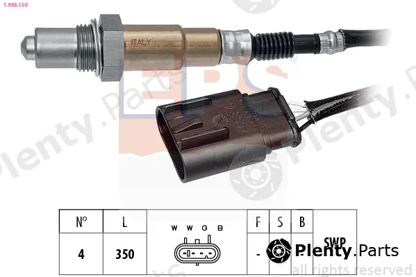 EPS 1.998.150 — Lambda Sensor Made in Italy - OE Equivalent