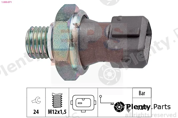EPS 1.800.071 — Oil Pressure Switch Made in Italy - OE Equivalent