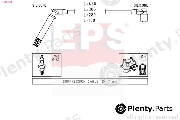 EPS 1.500.634 — Ignition Cable Kit Made in Italy - OE Equivalent