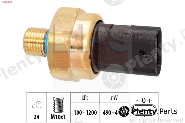 EPS 1.980.018 — Sensor, oil pressure Made in Italy - OE Equivalent
