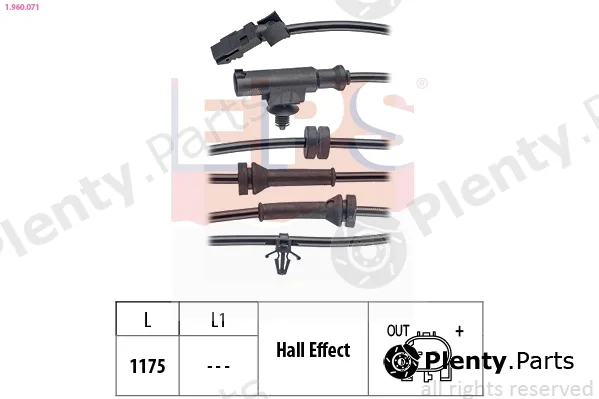 EPS 1.960.071 — Sensor, wheel speed Made in Italy - OE Equivalent