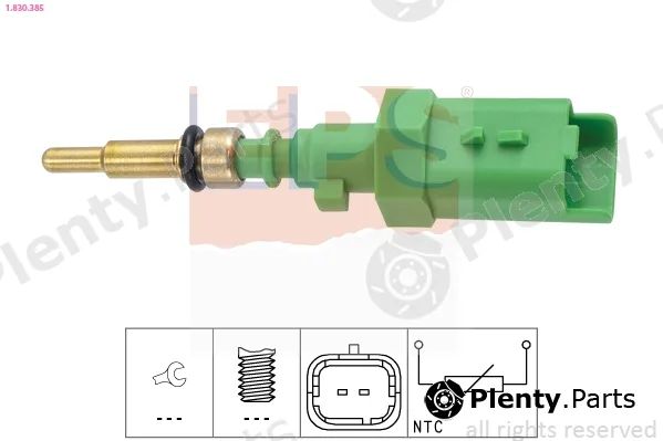 EPS 1.830.385 — Sensor, coolant temperature Made in Italy - OE Equivalent