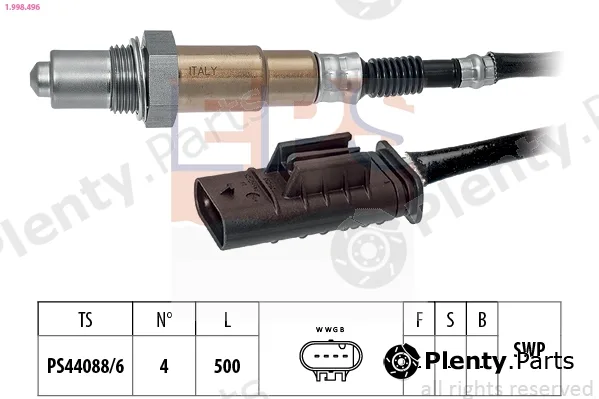 EPS 1.998.496 — Lambda Sensor Made in Italy - OE Equivalent