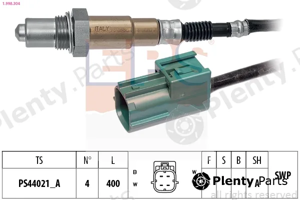 EPS 1.998.304 — Lambda Sensor Made in Italy - OE Equivalent