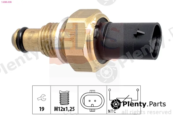 EPS 1.830.338 — Sensor, fuel temperature Made in Italy - OE Equivalent